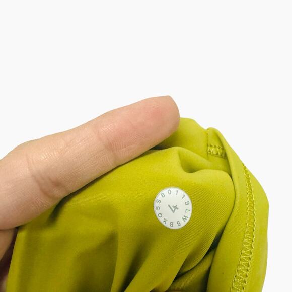 Lululemon Fast and Free Tight II 25" *Non-Reflective Nulux Golden Lime Size 4 - Picture 9 of 9